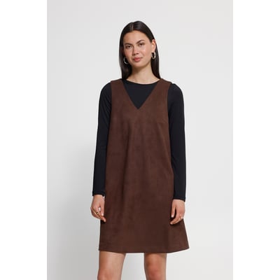 Robe sans manches, longueur genoux, col V ICHI