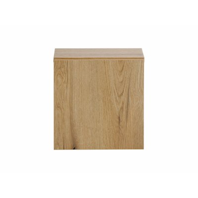 Cube de rangement suspendu salle de bain porte NOVA OAK STELLAMEUBLES