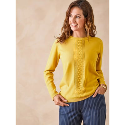 Pull avec torsades toucher doux DAXON