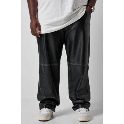 Pantalon en cuir, coupe Baggy Fit STHUGE