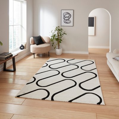 Catherine Lansfield Linear Curve Modern Geometric Rug CATHERINE LANSFIELD
