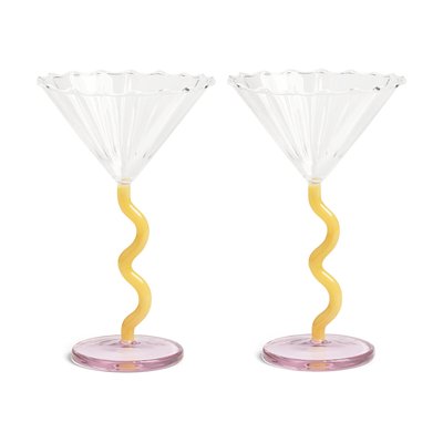Verre à champagne en Verre (lot de 2) KLEVERING