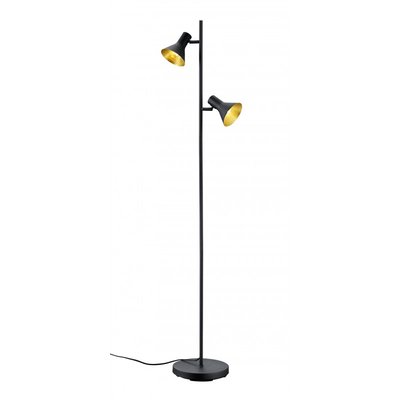 Lampadaire Nina noir et or TRIO
