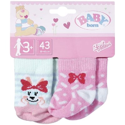 Baby born Set de 2 pairs de chaussettes pour les poupées de 43 cm ZAPF CREATION