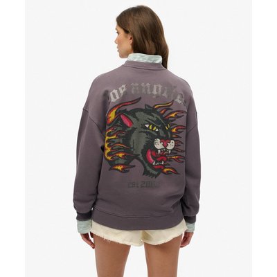 Sweat ras du cou oversize Old School Tattoo SUPERDRY