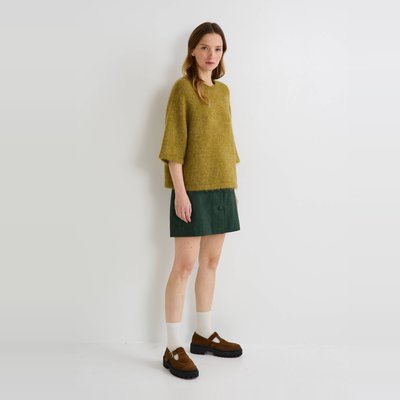 Pull manches coudes contenant de l'alpaga MONOPRIX