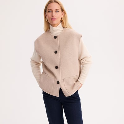Oversize Sleeveless Wool Jacket ANNE WEYBURN