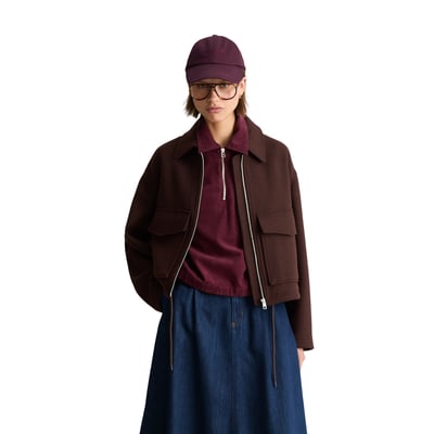 Veste en sergé, coupe classique en mélange de laine MARC O’POLO DENIM