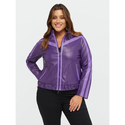 Veste motard avec bords de couleur contrastante FIORELLA RUBINO
