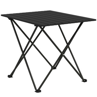 Table de camping pique-nique pliable - sac de transport inclus - noir OUTSUNNY