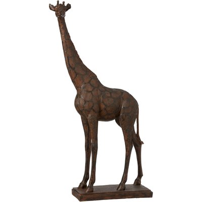 Sculpture en résine, girafe nature RECOLLECTION