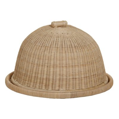 Plateau cloche en rotin KOK
