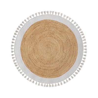Tapis rond en jute et D120 cm - ANAIS RENDEZ-VOUS DÉCO
