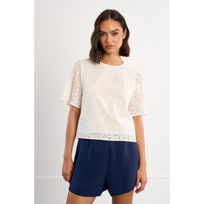 Top coton, en broderie anglaise LILI SIDONIO