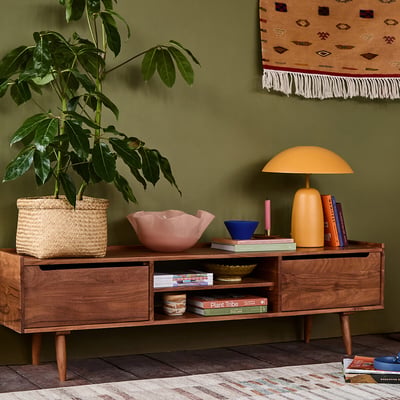 Southwark Acacia Wood 2 Door Media Unit SWOON
