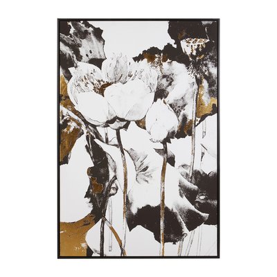 Metallic Flower Framed Wall Art SO'HOME