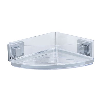 Etagère d'angle en acier inox Quadro WENKO