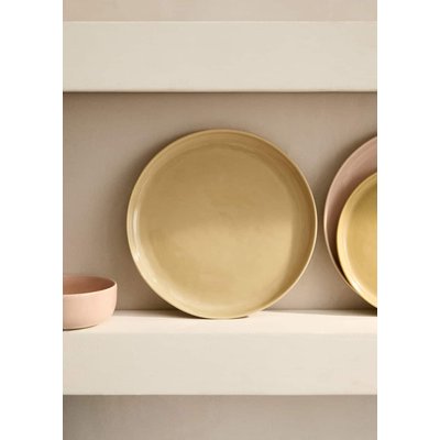 Assiette plate en grès au design lisse MANGO HOME