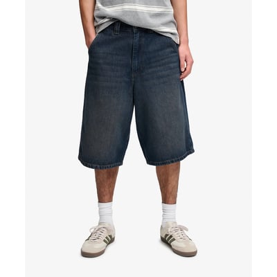 Short en jean délavé oversize SUPERDRY