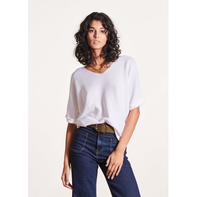 Pull manches courtes col V LA FEE MARABOUTEE
