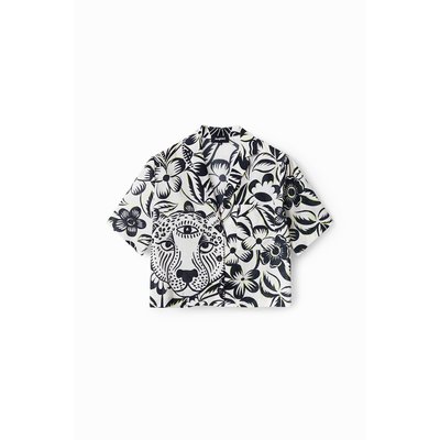 Chemise courte jungle - GREEN - L DESIGUAL