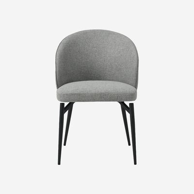 Lot de 2 chaises en tissu et métal SPINNE HABITAT