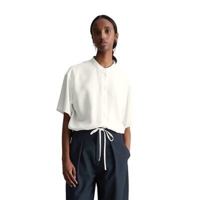 Chemisier à crop relaxed en TENCEL™ Lyocell MARC O’POLO DENIM
