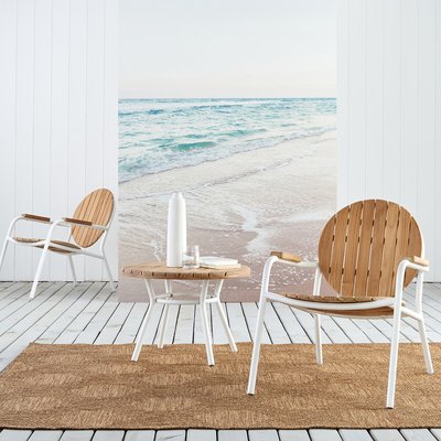 Table basse jardin aluminium/teck massif Chassagne LA REDOUTE INTERIEURS