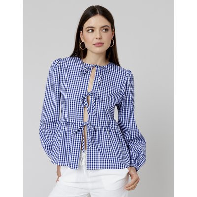 Blouse vichy à nouer BZB