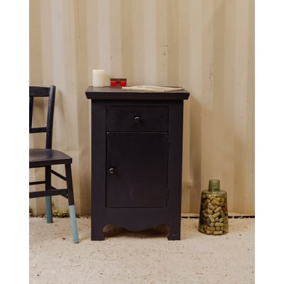 Petit buffet en bois bleu foncé Gilbert N°1783 - Bon état DEBONGOUT