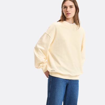 Felpa con messaggio, vestibilità ampia, collo rotondo LA REDOUTE COLLECTIONS