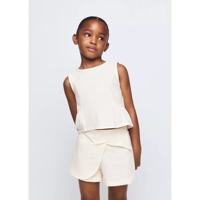 Top texturé volant MANGO BABY