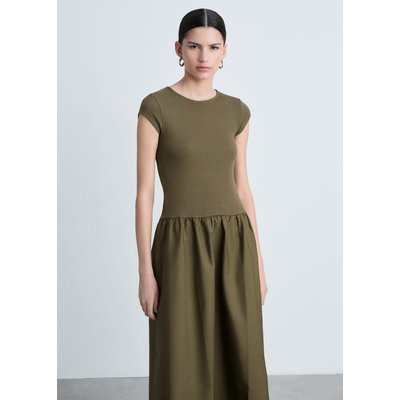 Robe évasée combinée MANGO