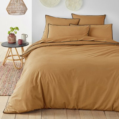 Signatures Merida Embroidered 100% Washed Cotton Flat Sheet LA REDOUTE INTERIEURS