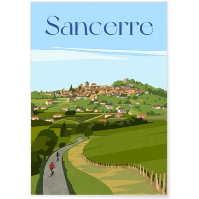 Affiche ville Sancerre L'AFFICHERIE