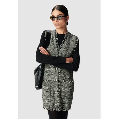 Robe courte en maille façon tweed IKKS