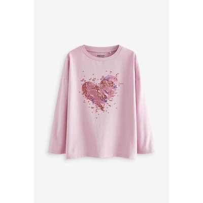 T-shirt à sequins et manches longues NEXT