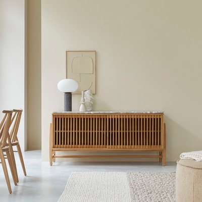 Buffet en teck massif et terrazzo premium 160 cm ISAURE TIKAMOON