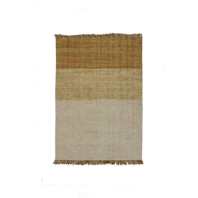 Tapis en jute et laine avec franges NOW'S HOME