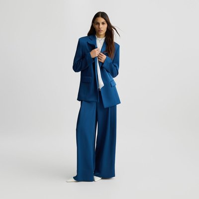 Pantalon palazzo bleu foncé LIU JO