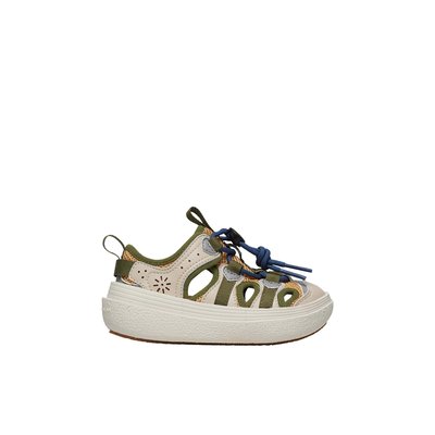 Sandales semi-fermées en similicuir et tissu CHOMEI JUNIOR. NATURINO