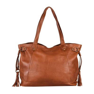 Sac porté épaule A4 Cow cuir BASILIC PEPPER