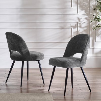 Eleanor Chenille Upholstered Dining Chairs (Set of 2) SO'HOME