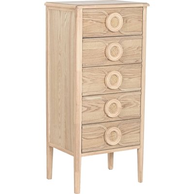 Chiffonnier romantique naturel en bois mdf style vintage élégant RECOLLECTION