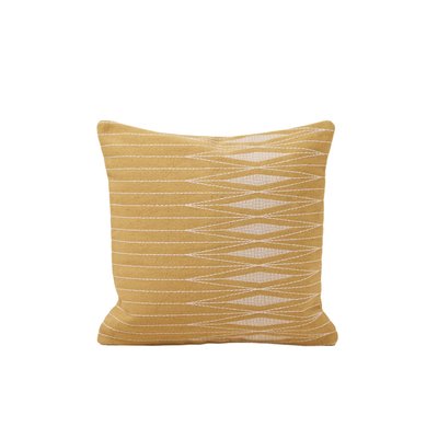 Housse de coussin en Toile de coton rebrodée d'un motif graphique  ESRA MADURA