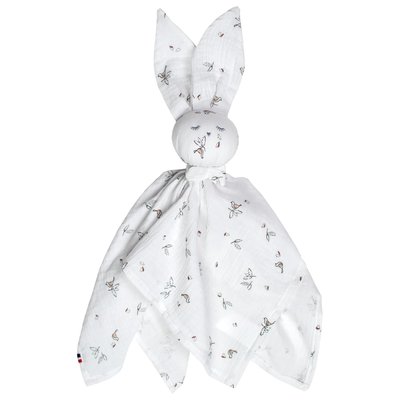 Doudou plat lapin en gaze de coton MELODY SEVIRA KIDS