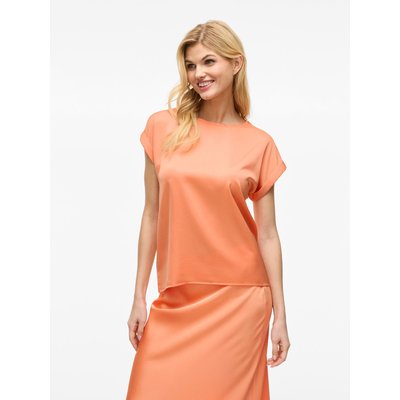 T-shirt satiné, col rond VILA