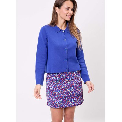 Gilet court droit maille unie GALET PRINCESSE NOMADE