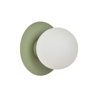 Applique globe verre et métal vert Manor MILLUMINE