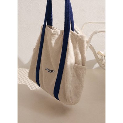 Sac de plage effet serviette éponge MANGO HOME